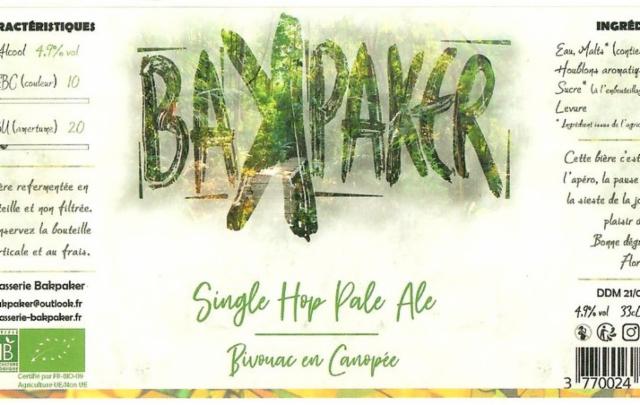 Bivouac En Canopée, Brasserie Bakpaker