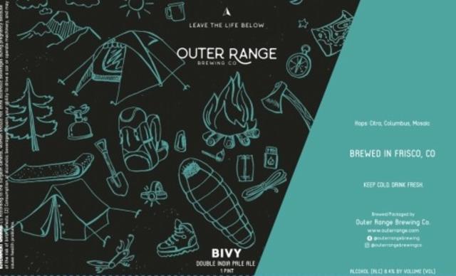 Bivy 8.4%, Outer Range Brewing Co., United States