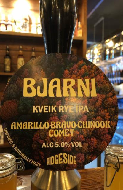 Bjarni 5.0%, Ridgeside Brewery, England