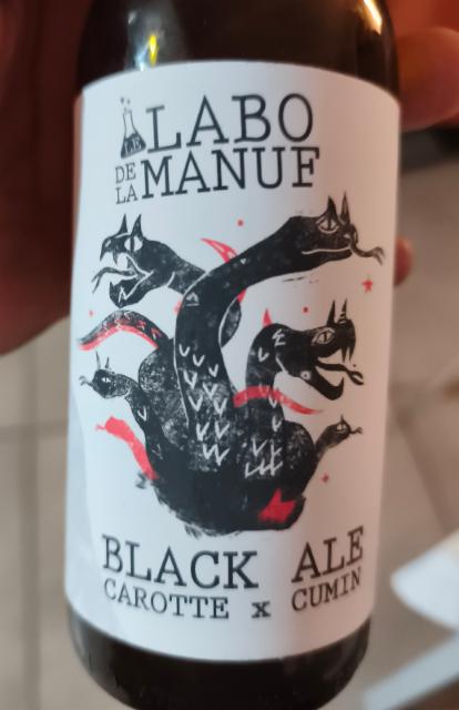 black ale carotte cumin 10.8%, La Manufacture De Bières, France