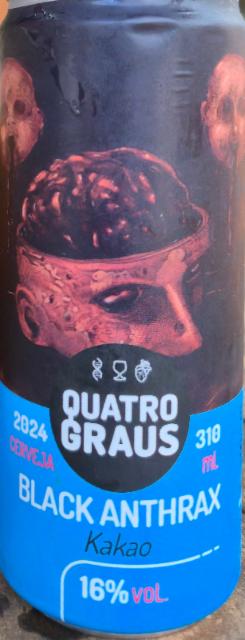 Black Anthrax Kakao (2024) 16.0%, Quatro Graus, Brazil