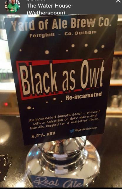 Black As Owt 4.2%, Yard Of Ale Brew Co., England