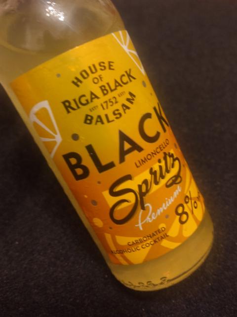 Black balsam limoncello spritz 8.0%, Latvijas Balzams, Latvia