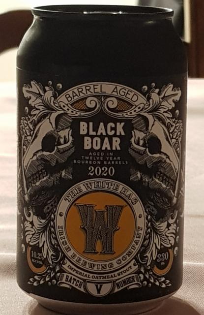 black boar 2020 Bourbon barrel aged 10.2%, The White Hag Brewing Company, Ireland