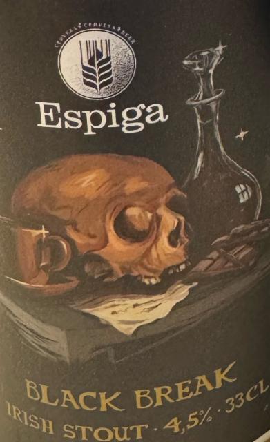 Black break 4.5%, Cervesa Espiga, Spain