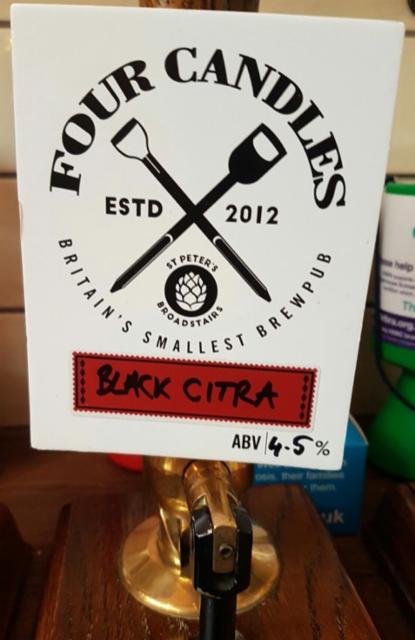 Black Citra 4.5%, Four Candles, England