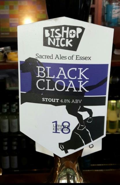 Black Cloak 4.8%, Bishop Nick, England