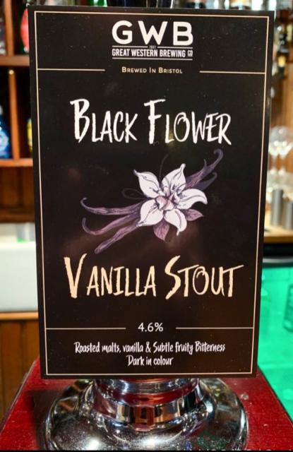 Black Flower Vanilla Stout 4.6%, Hop Union Brewery, England