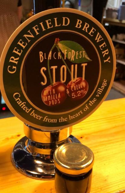 Black Forest Stout 5.2%, Greenfield Brewery, England