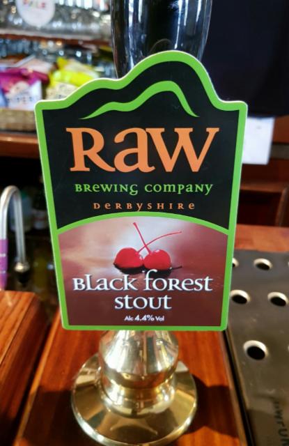 Black Forest Stout 4.4%, Raw Brewing Company, England