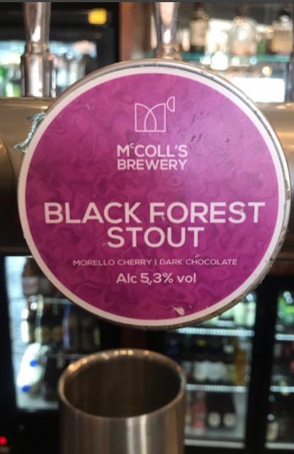 Black Forest Stout 5.3%, McColl's Brewery, England