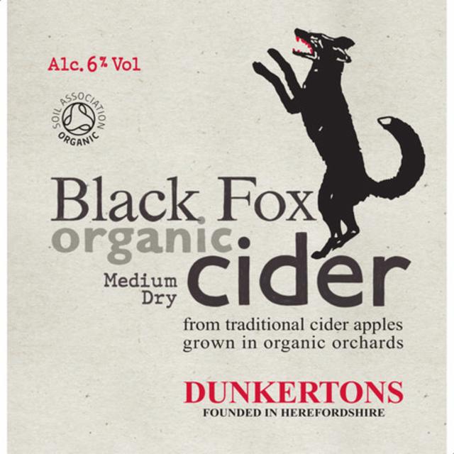 Black Fox Organic Cider, Dunkertons Cider