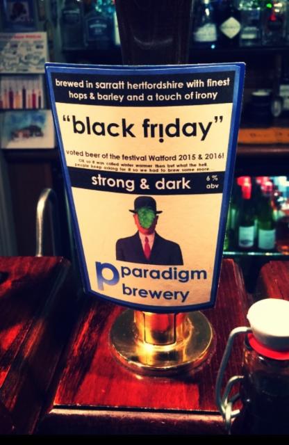 Black Friday 6.0%, Paradigm Brewery, England