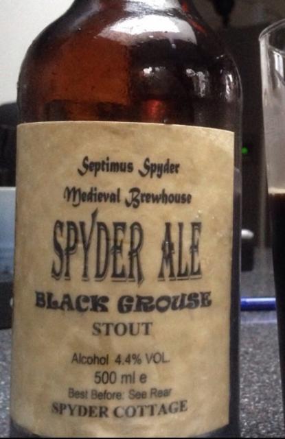 Black Grouse 4.4%, Septimus Spyder Medieval Brewhouse, England