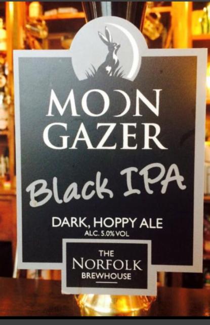 Moon Gazer Black IPA 5.0%, Moon Gazer - Norfolk Brewhouse, England