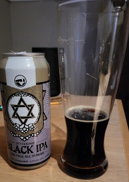 BLACK IPA 6.5%, Microbrasserie Pit Caribou, Canada