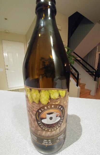 Black IPA Stout Expresso 5.0%, Microrasserie Grimoire, Canada