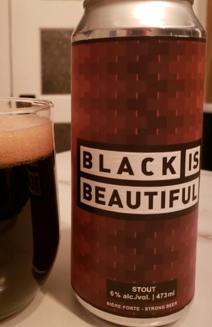 Black is Beautiful 6.0%, Microbrasserie À La Fût, Canada