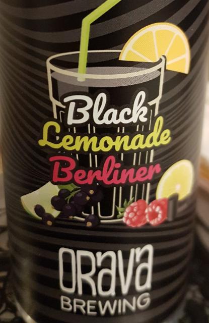 Black Lemonade Berliner 5.4%, Orava Brewing, Finland
