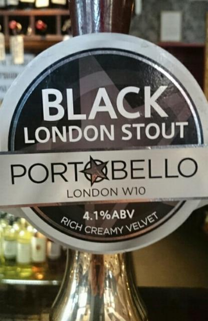 Black London Stout 4.1%, Portobello Brewing, England