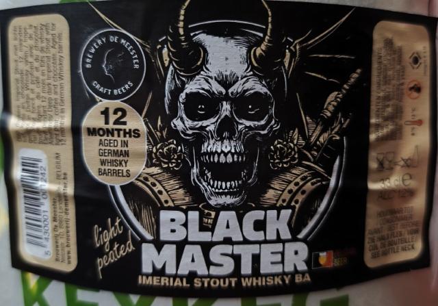 black master imperial stout 12 months German whisky ba 12.0%, Brewery De Meester, Belgium