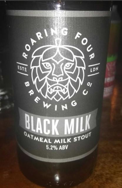 Black Milk 5.2%, Roaring Four Brewing Company, England