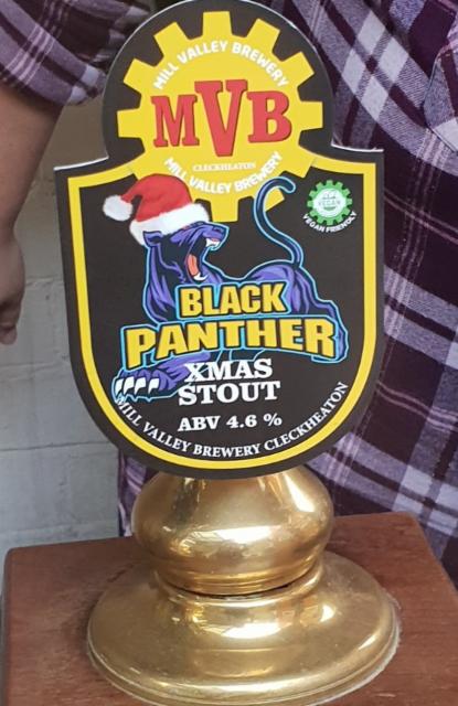 Black Panther Xmas Stout 4.6%, Mill Valley Brewery Ltd, England
