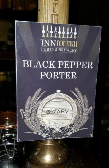 Black Pepper Porter 6.0%, INNformal Brewery, England