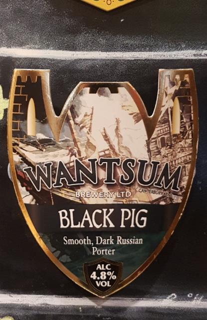 Black Pig 4.8%, Wantsum Brewery, England