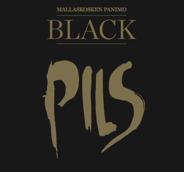 Black Pils 5.5%, Mallaskosken Panimo, Finland