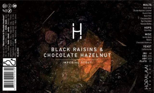 Black Raisins & Chocolate Hazelnut 10.0%, Hopalaa, Latvia