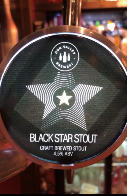 Black Star Stout 4.5%, Don Valley Brewery Limited, England