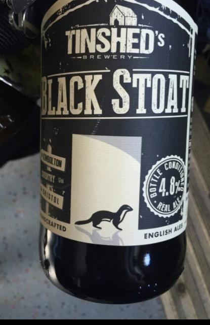 Black Stoat 4.8%, TinShed Brewery, England