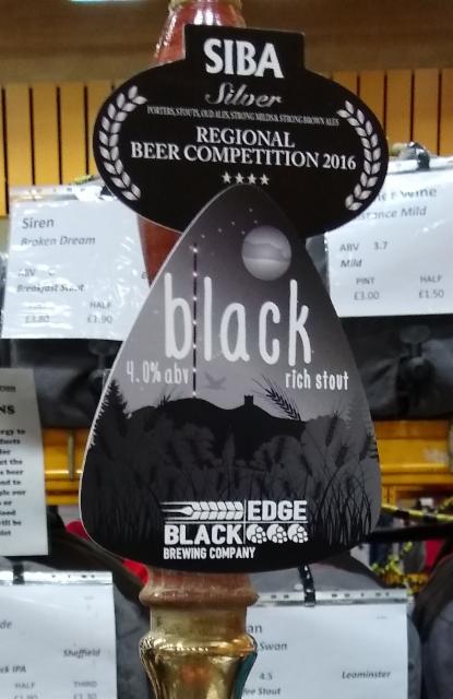 Black Stout 4.0%, Blackedge Brewing Company, England
