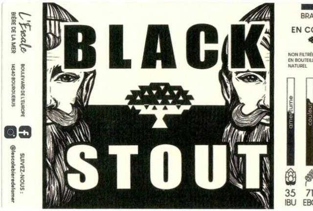 Black Stout 5.0%, L'Escale - Bière De La Mer, France