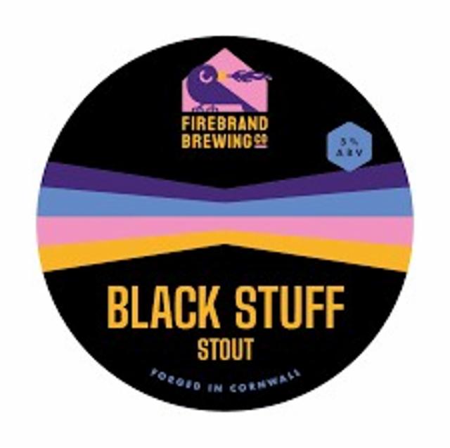 black stuff 6.0%, Firebrand Brewing Company, England