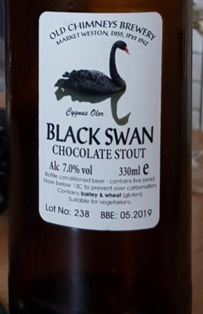 Black Swan 7.0%, Old Chimneys Brewery, England