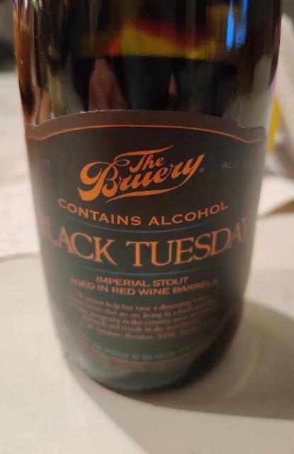Black Tuesday 2018 (Red wine barrel aged) 18.0%, The Bruery, United States