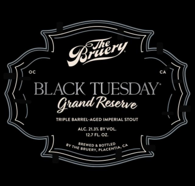 Black Tuesday Grand Reserve 2021 21.3%, The Bruery, United States
