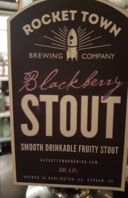 Blackberry Stout 4.4%, Rocket Town Brewing Company Limited, England