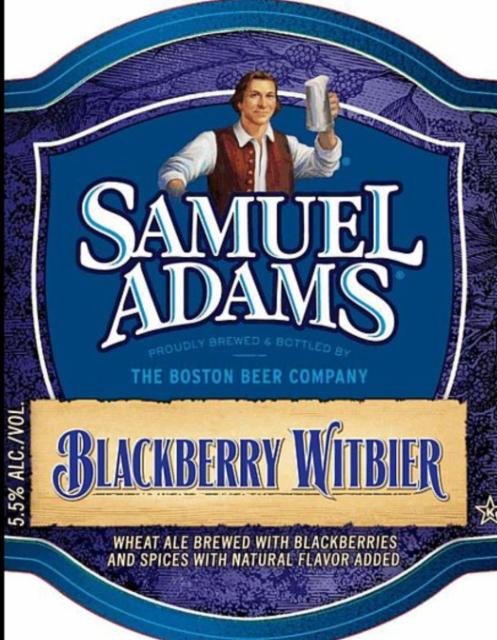 Blackberry Witbier 5.5%, Samuel Adams (Boston Beer Company), United States