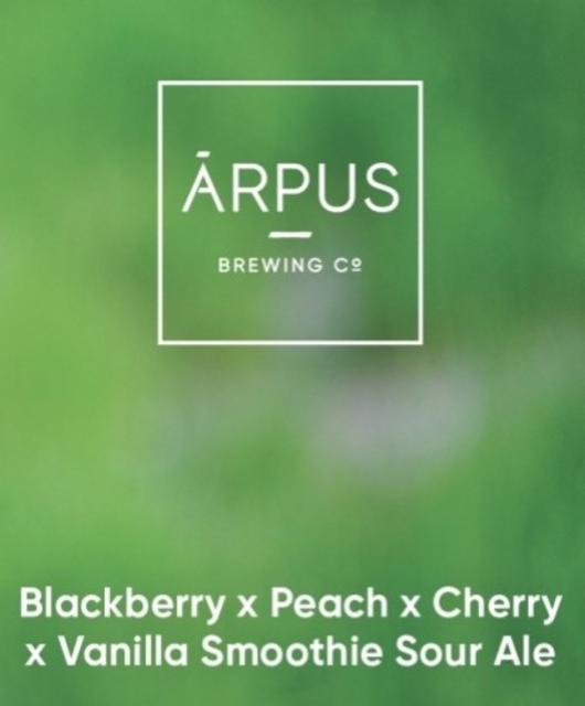 Blackberry x Peach x Cherry x Vanilla Smoothie Sour Ale 4.5%, Ārpus Brewing Co., Latvia