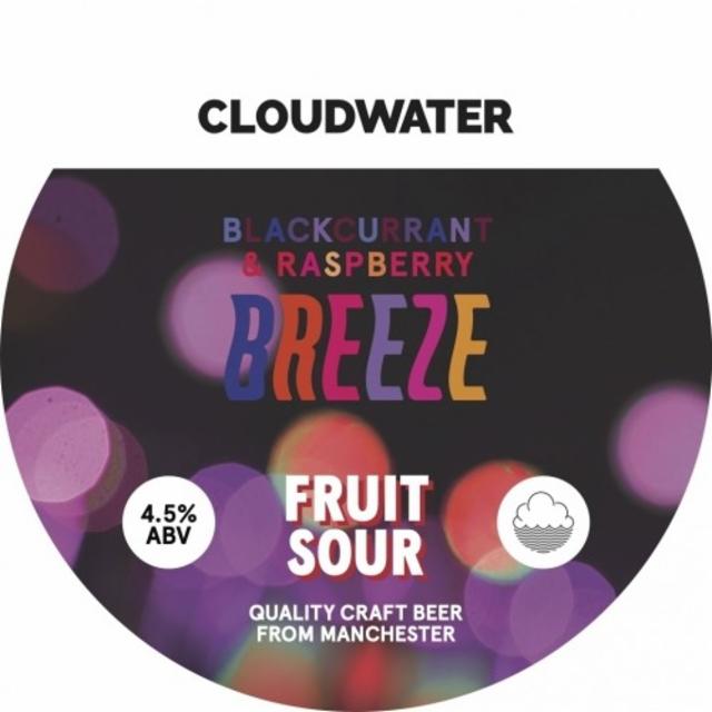 Blackcurrant & Raspberry Breeze 4.5%, Cloudwater Brew Co., England