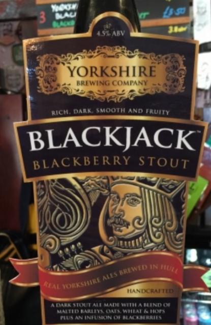 Blackjack Blackberry Stout 4.5%, Yorkshire Brewing Company, England