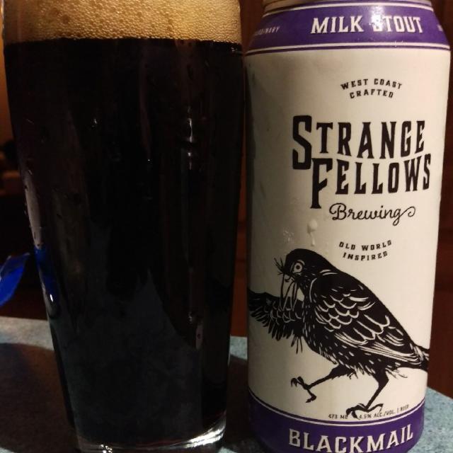 Blackmail 4.5%, Strange Fellows Brewing, Canada