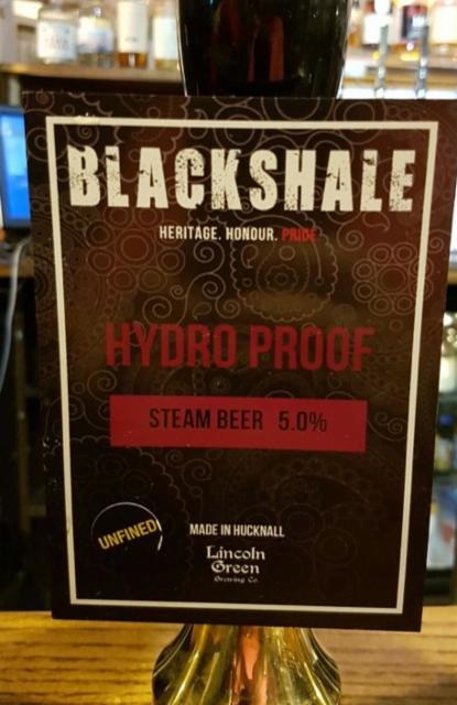 Blackshale Hydroproof 5.0%, Lincoln Green Brewing, England