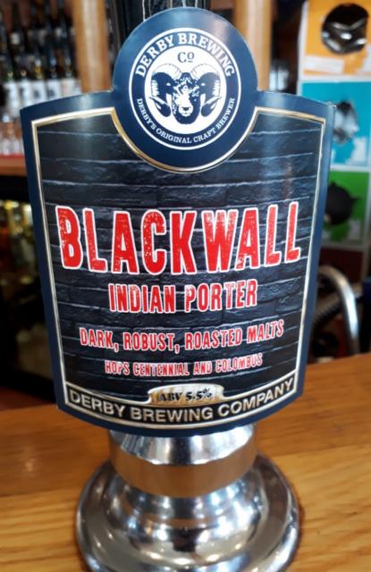 Blackwall Indian Porter 5.5%, Derby Brewing, England