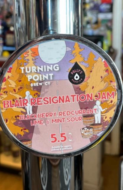 Blair Resignation Jam 5.5%, Turning Point Brew Co., England