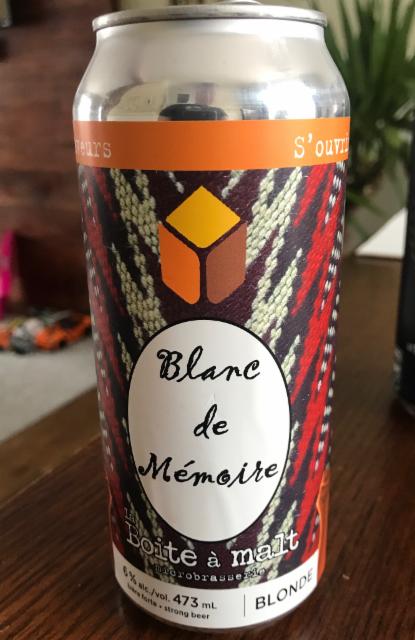 Blanc de Memoire 6.0%, La Boite À Malt Microbrasserie, Canada