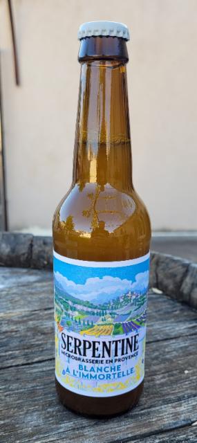 Blanche À L'Immortelle 5.0%, Brasserie La Serpentine, France